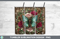 GorgeousAnimals Rustic Christmas Tumbler design.