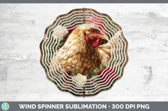 GorgeousAnimals Rustic Christmas Wind Spinner design.