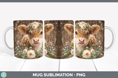GorgeousAnimals Rustic Christmas Mug Wrap design.