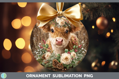 GorgeousAnimals Rustic Christmas Ornament design.