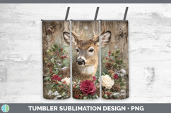GorgeousAnimals Rustic Christmas Tumbler design.
