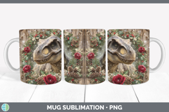 GorgeousAnimals Rustic Christmas Mug Wrap design.