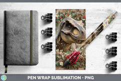 GorgeousAnimals Rustic Christmas Pen Wrap design.