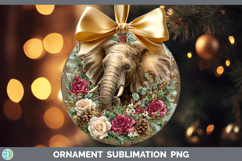 GorgeousAnimals Rustic Christmas Ornament design.