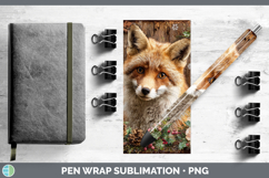 GorgeousAnimals Rustic Christmas Pen Wrap design.