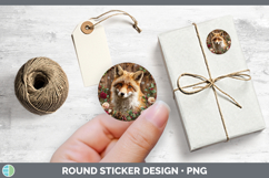 GorgeousAnimals Rustic Christmas Stickers design.