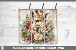 GorgeousAnimals Rustic Christmas Tumbler design.