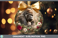 GorgeousAnimals Rustic Christmas Ornament design.