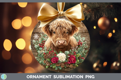 GorgeousAnimals Rustic Christmas Ornament design.