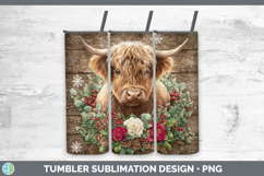 GorgeousAnimals Rustic Christmas Tumbler design.