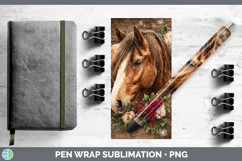 GorgeousAnimals Rustic Christmas Pen Wrap design.