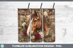 GorgeousAnimals Rustic Christmas Tumbler design.