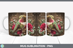 GorgeousAnimals Rustic Christmas Mug Wrap design.