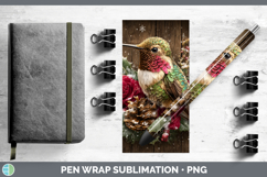 GorgeousAnimals Rustic Christmas Pen Wrap design.