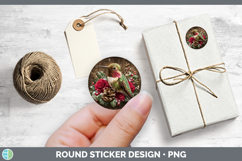GorgeousAnimals Rustic Christmas Stickers design.