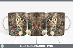 GorgeousAnimals Rustic Christmas Mug Wrap design.