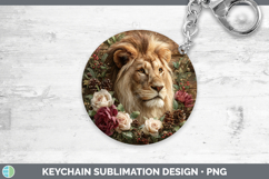 GorgeousAnimals Rustic Christmas Keychain design.