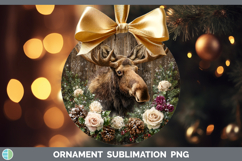 GorgeousAnimals Rustic Christmas Ornament design.