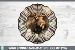 GorgeousAnimals Rustic Christmas Wind Spinner design.