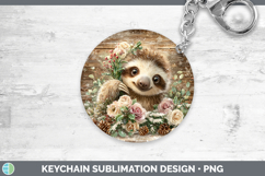 GorgeousAnimals Rustic Christmas Keychain design.