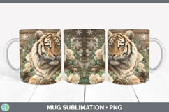GorgeousAnimals Rustic Christmas Mug Wrap design.