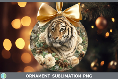 GorgeousAnimals Rustic Christmas Ornament design.