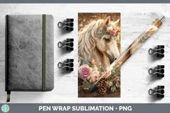 GorgeousAnimals Rustic Christmas Pen Wrap design.