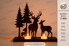 Animals Candle Holders Bundle Lasercut. Tea Light Holder SVG Product Image 13