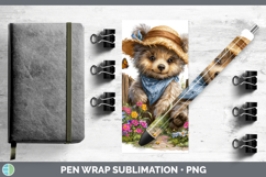 GorgeousAnimals Summer Bandana Pen Wrap design.