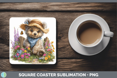GorgeousAnimals Summer Bandana Square Coaster design.