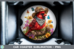 GorgeousAnimals Summer Bandana Car Coaster design.