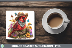 GorgeousAnimals Summer Bandana Square Coaster design.