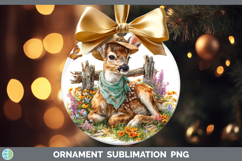 GorgeousAnimals Summer Bandana Ornament design.