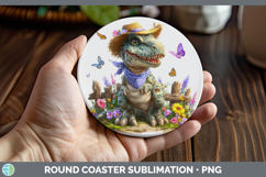GorgeousAnimals Summer Bandana Round Coaster design.
