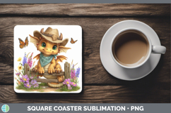 GorgeousAnimals Summer Bandana Square Coaster design.