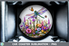 GorgeousAnimals Summer Bandana Car Coaster design.