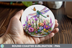 GorgeousAnimals Summer Bandana Round Coaster design.