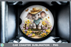 GorgeousAnimals Summer Bandana Car Coaster design.