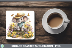 GorgeousAnimals Summer Bandana Square Coaster design.