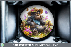 GorgeousAnimals Summer Bandana Car Coaster design.
