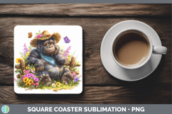 GorgeousAnimals Summer Bandana Square Coaster design.