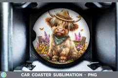 GorgeousAnimals Summer Bandana Car Coaster design.