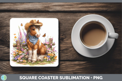 GorgeousAnimals Summer Bandana Square Coaster design.