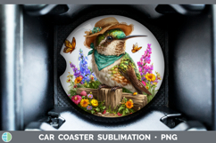 GorgeousAnimals Summer Bandana Car Coaster design.