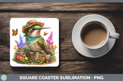 GorgeousAnimals Summer Bandana Square Coaster design.
