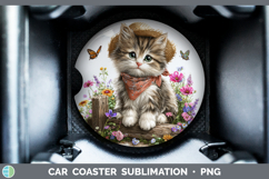 GorgeousAnimals Summer Bandana Car Coaster design.