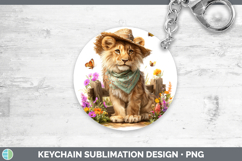 GorgeousAnimals Summer Bandana Keychain design.