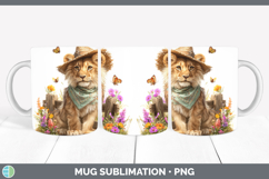GorgeousAnimals Summer Bandana Mug Wrap design.