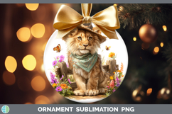 GorgeousAnimals Summer Bandana Ornament design.