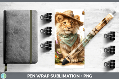 GorgeousAnimals Summer Bandana Pen Wrap design.